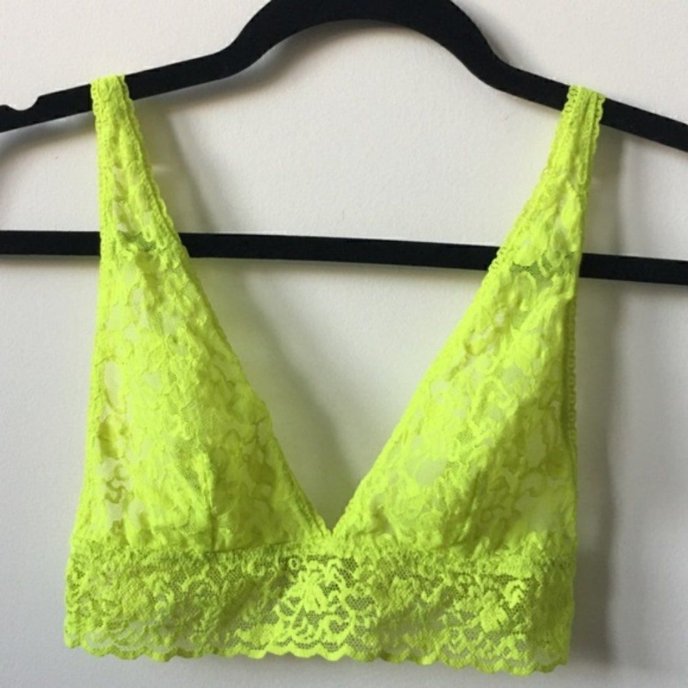 Victoria’s Secret Lace Bralette Small Bright Green